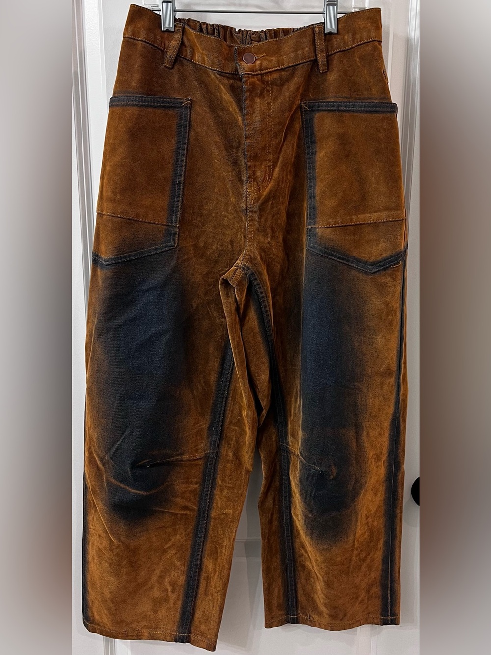 NWOT OH Jeans Women’s Brown/Blue Burnout, M